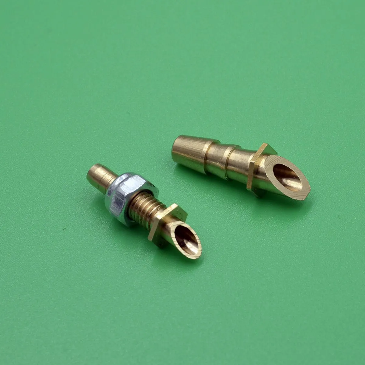 2PCS Copper Water Nozzle M5 Water Cooling Nozzle Brass Stern Water Mouth M5 Inlet Nipple Faucet for RC Boats Cooling System