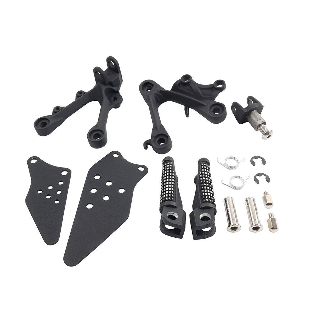 Motorcycle Front Driver Footpeg Footrest Bracket Kit For Kawasaki Ninja ZX6R ZX636 2009-2024