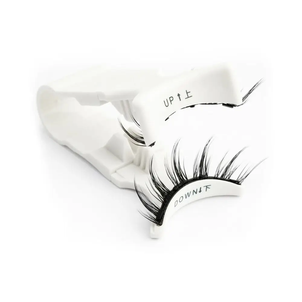 Reusable Magnetic Eyelashes Winged Long-Lasting Magnetic 3D Mink Lashes No Glue Needed False Eyelashes with Tweezer Eye Makeup