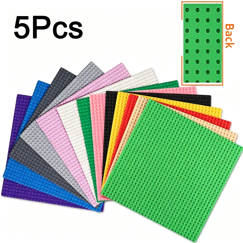 5Pcs Classic Base Plates Blocks 32x32 32x16 Dots MOC Plastic Building BasePlates Bricks Assembly City Road Garden Construction