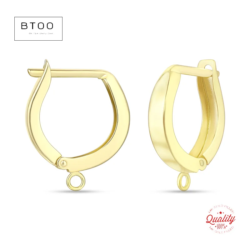 

Серьги-обнимашки из 14-каратного золота, 12 мм, серьги-обнимашки в форме подковы с кольцом, позолоченные серьги-клипсы с рычагом на спине, изготовление сережек своими руками