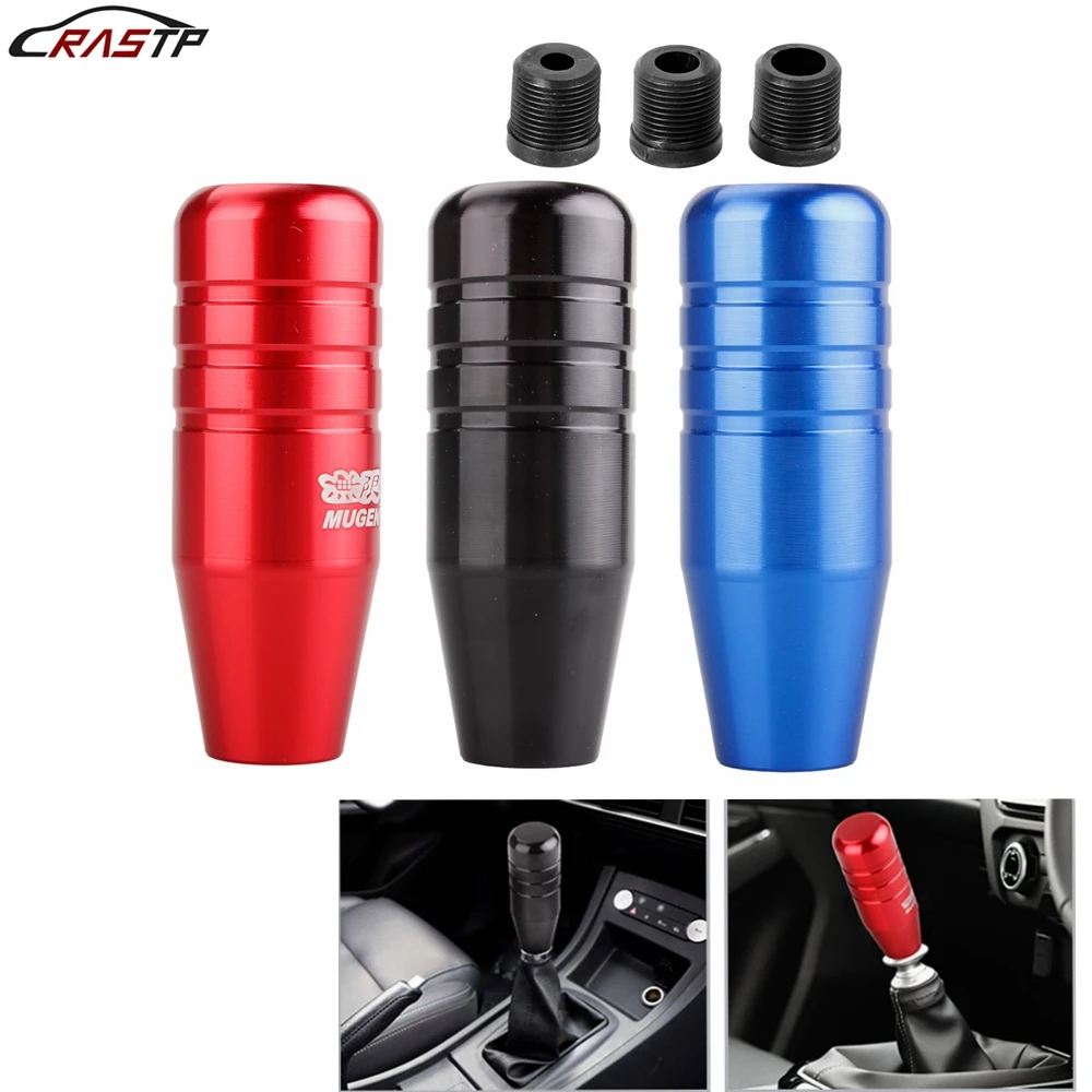 

RASTP-JDM Style Mugen Gear Shift Knob Aluminum 9cm Extended Manual Transmission Gear Shift Lever Knob SFN122