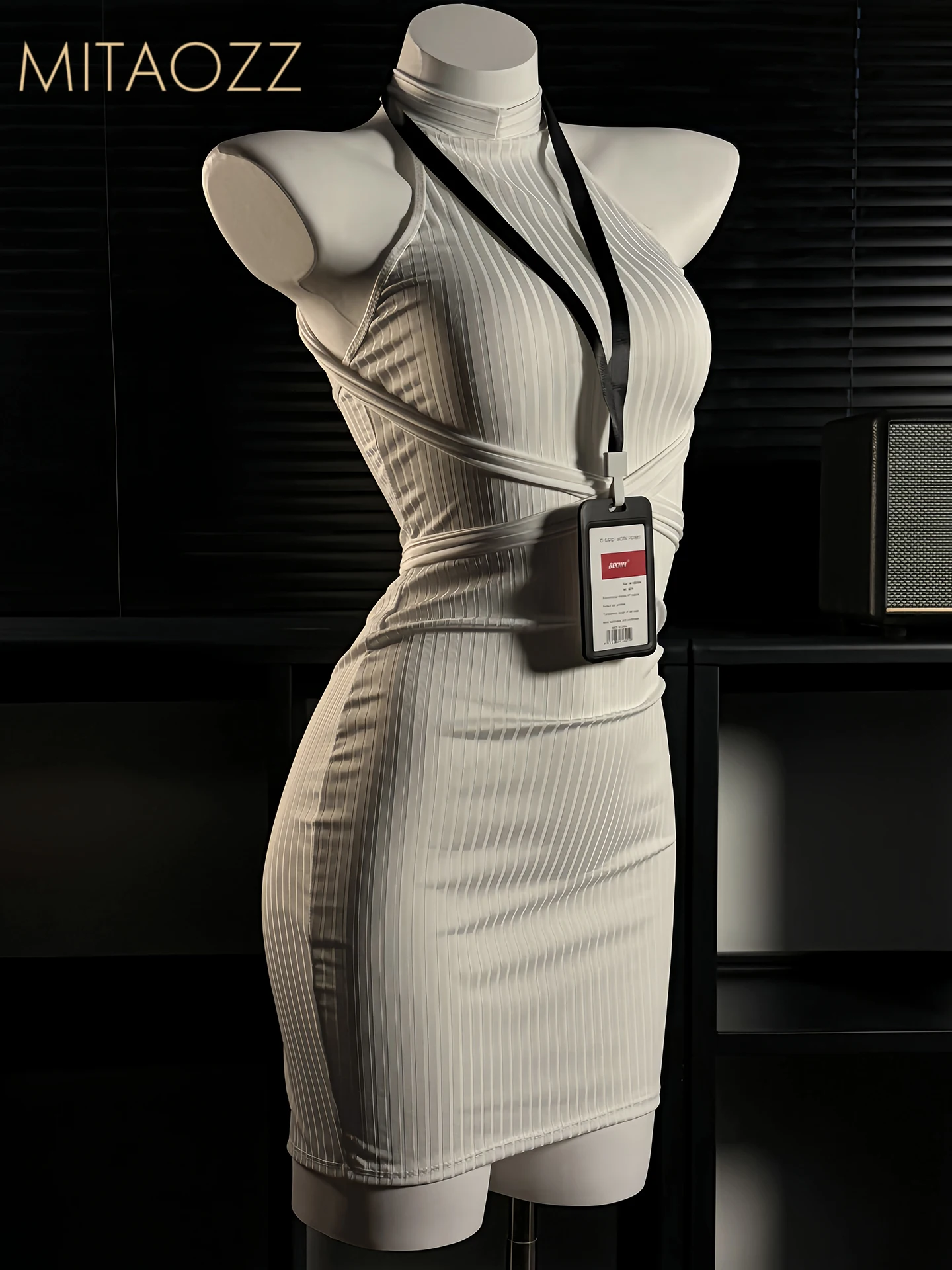 Sexy OL Secretary Short Skirt Fun Date Uniform Lady President Exclusive Secretary Casual Home Leisure Pure Color Design