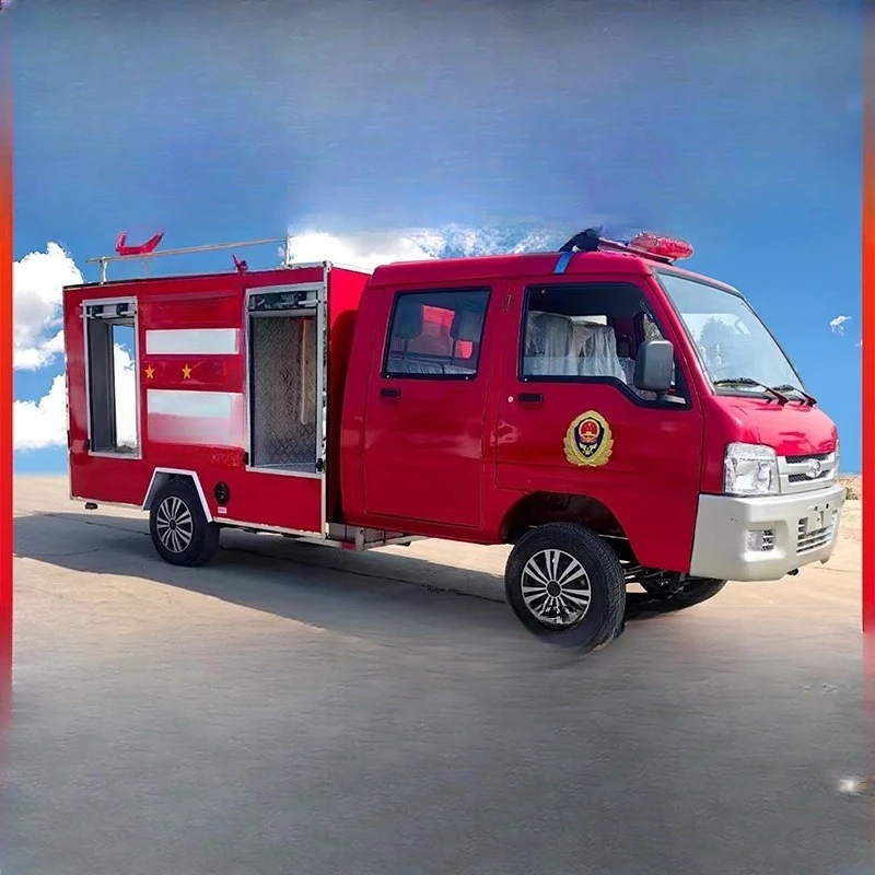 

Electric four-wheeled fire truck Electric new energy Small three-wheeled fire truck Sprinkling water