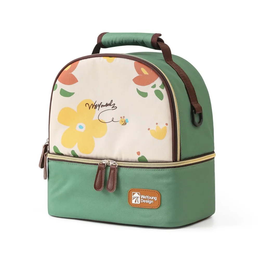 

Multifunctional Maternity Backpack Double Layer Portable Breastmilk Cooler Bag Lightweight Large Capacity Mommy Bag Travel