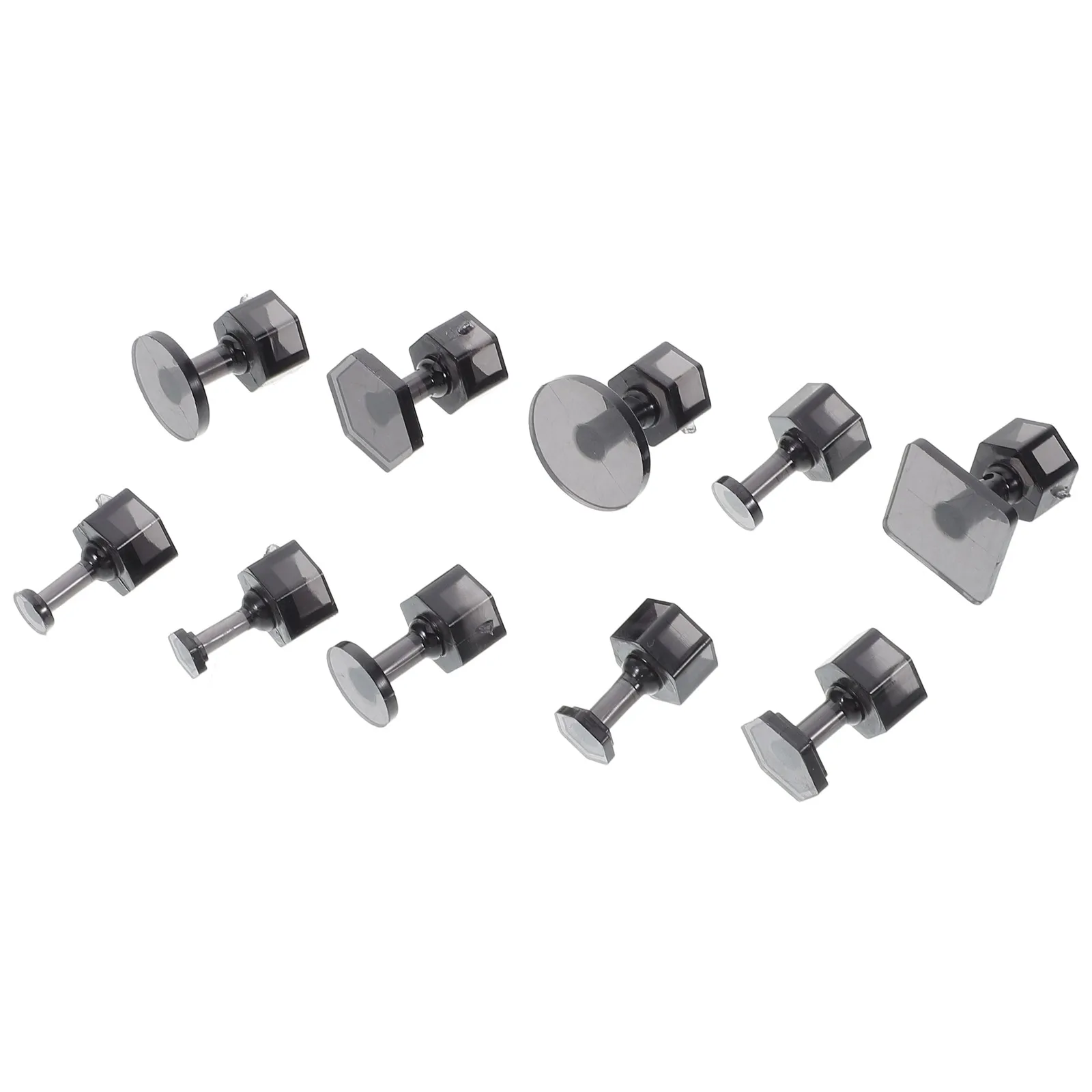 

10pcs Body Repair Pull-up Tabs Efficient Dent Removal Kit Car Suction Cup Tools Metal Shaping Accessories Black Puller
