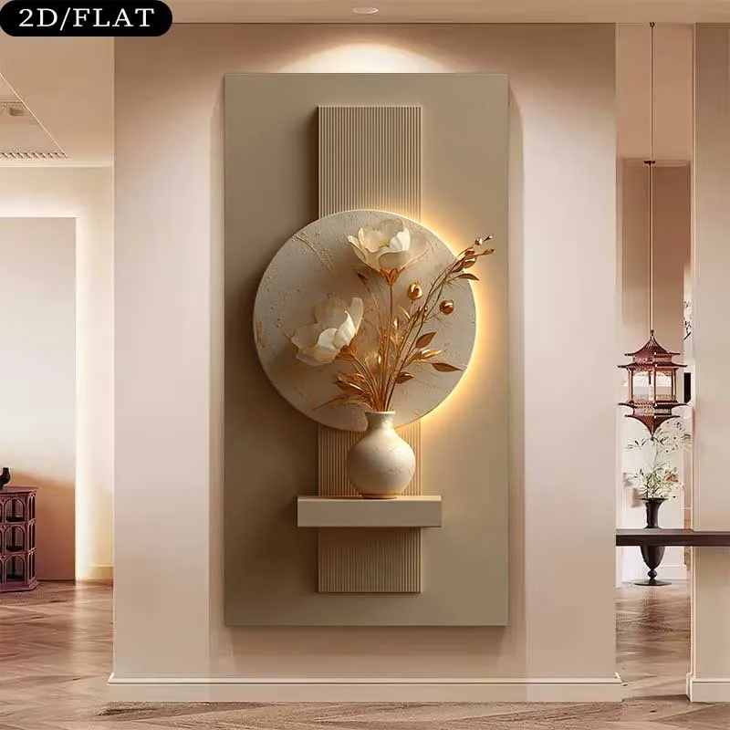 2D Flat, 1pc Large Frameless Modern Home Decoration Canvas Art Prints