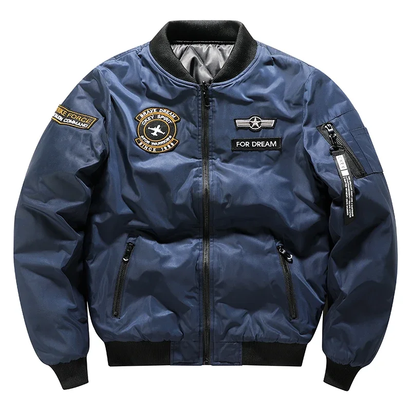 

Winter Men Large Size 7XL Military tactical Male Army MA-1 Flight Bomber Jacket Baseball Varsity College Pilot Air Force Coat