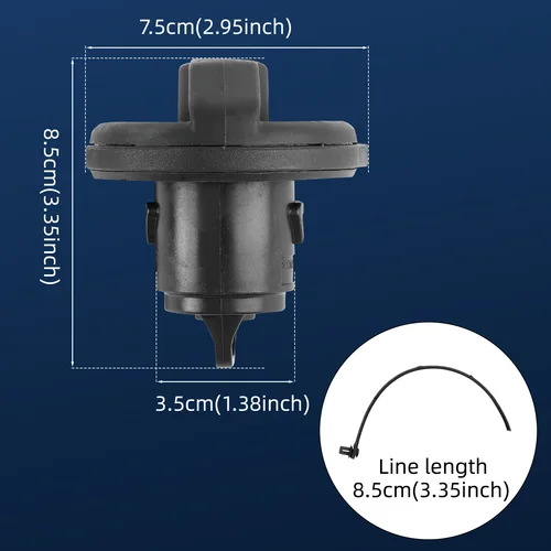 Imagen 2 del producto Cerradura de tapa de tanque de combustible de coche con 2 llaves para Fiat 500 Grande Punto Bravo Doblo Ducato Idea Punto 71802520