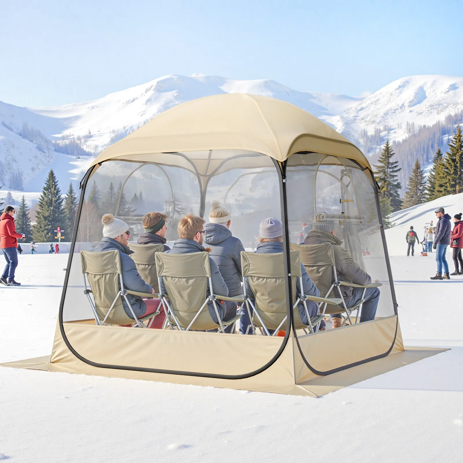 

Pop Up Bubble Tent 72x72 Outdoor Weatherproof Clear Dome Shelter Instant Camping Tent for Backyard Garden Survival Gear