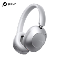 Picun F6 Active Noise Cancelling Bluetooth Headset Hi-Res ANC Head Tracking 3D Audio Wireless Headphones APP Control Low Latency