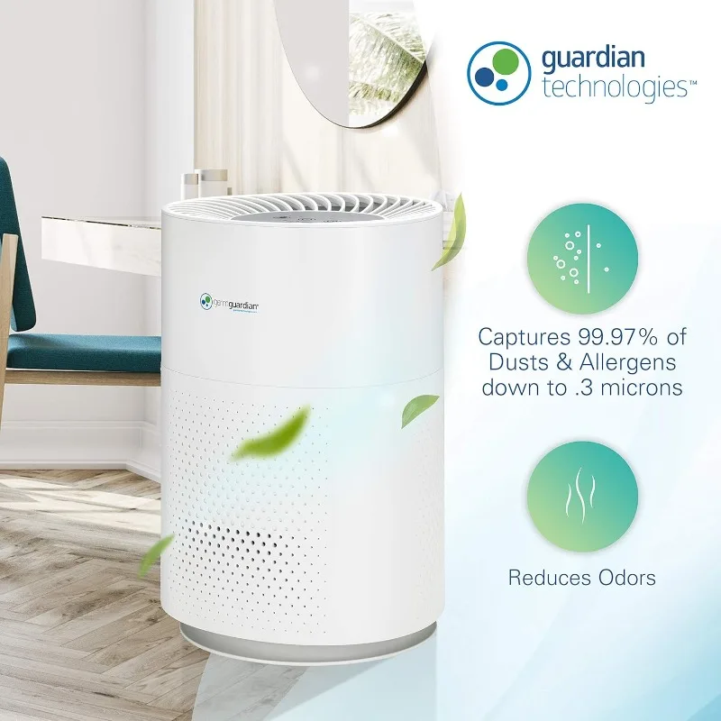 Filter air purifier for home use, filters allergens, pollen, smoke, dust, pet dander, mold, activated carbon, eliminates odors