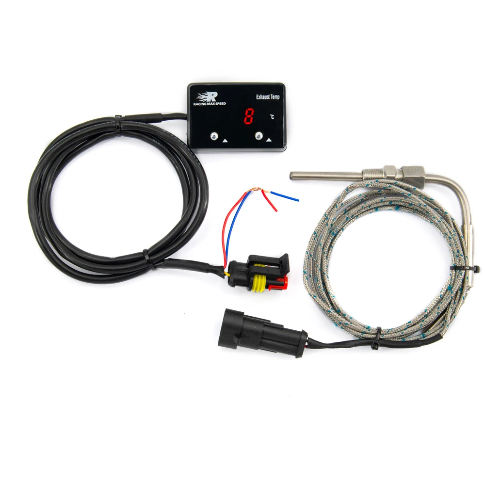 

Universal Waterproof Digital Exhaust Temperature Gauge DC12V Red Light Display EGT With 1/8 NPT Sensor