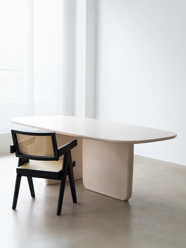 

Customizable Nordic Internet celebrity creative desk solid table furniture simple modern conference table workbench