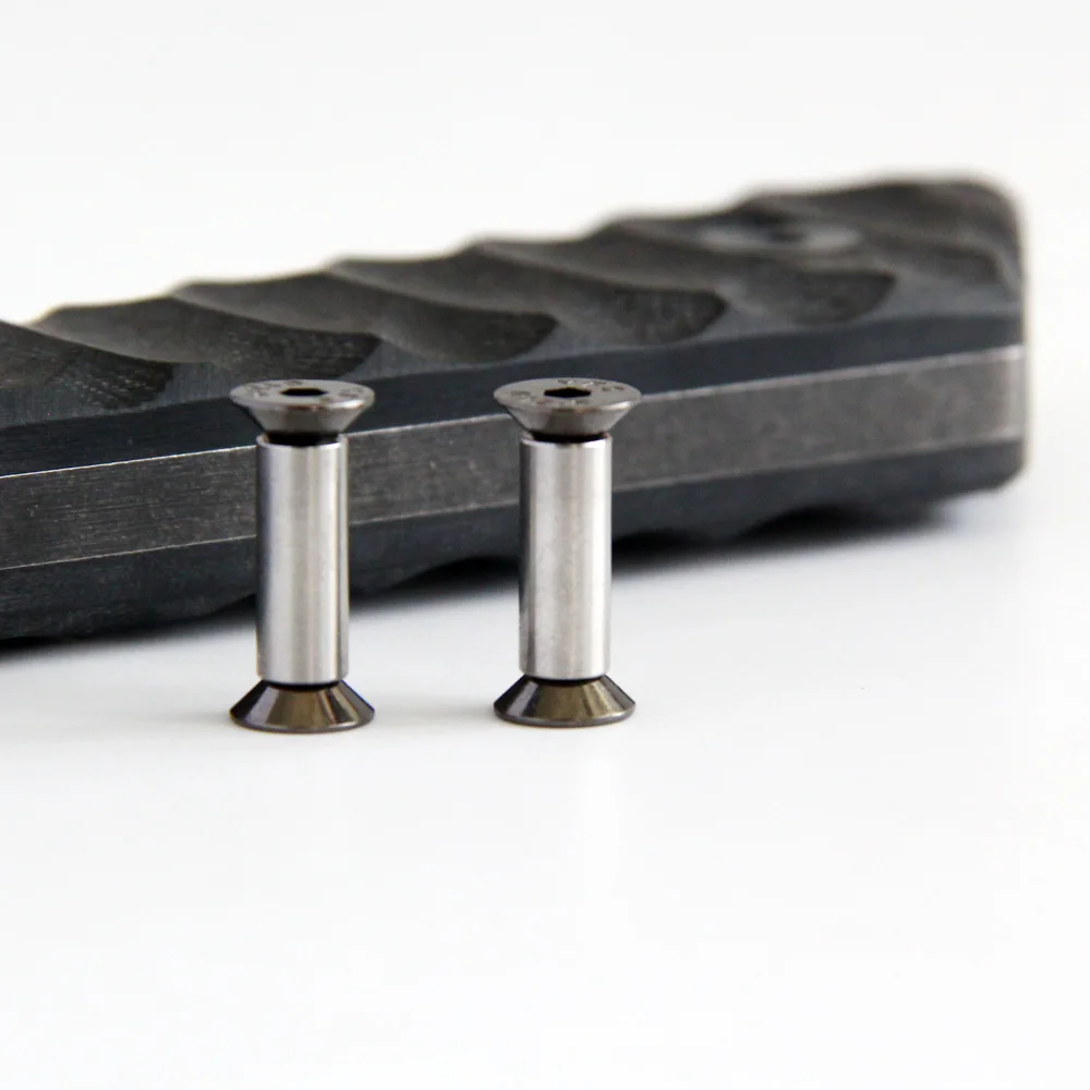 

Knife Handle Bolt Rivets Scale Screw Fastener Nut Flat Hex Head Knives Fastening DIY Making Material