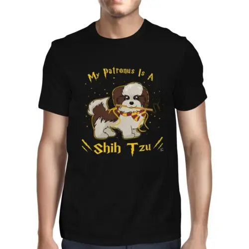 Polarshe 1Tee Mens My Patronus Is A Shihtzu Dog T-Shirt