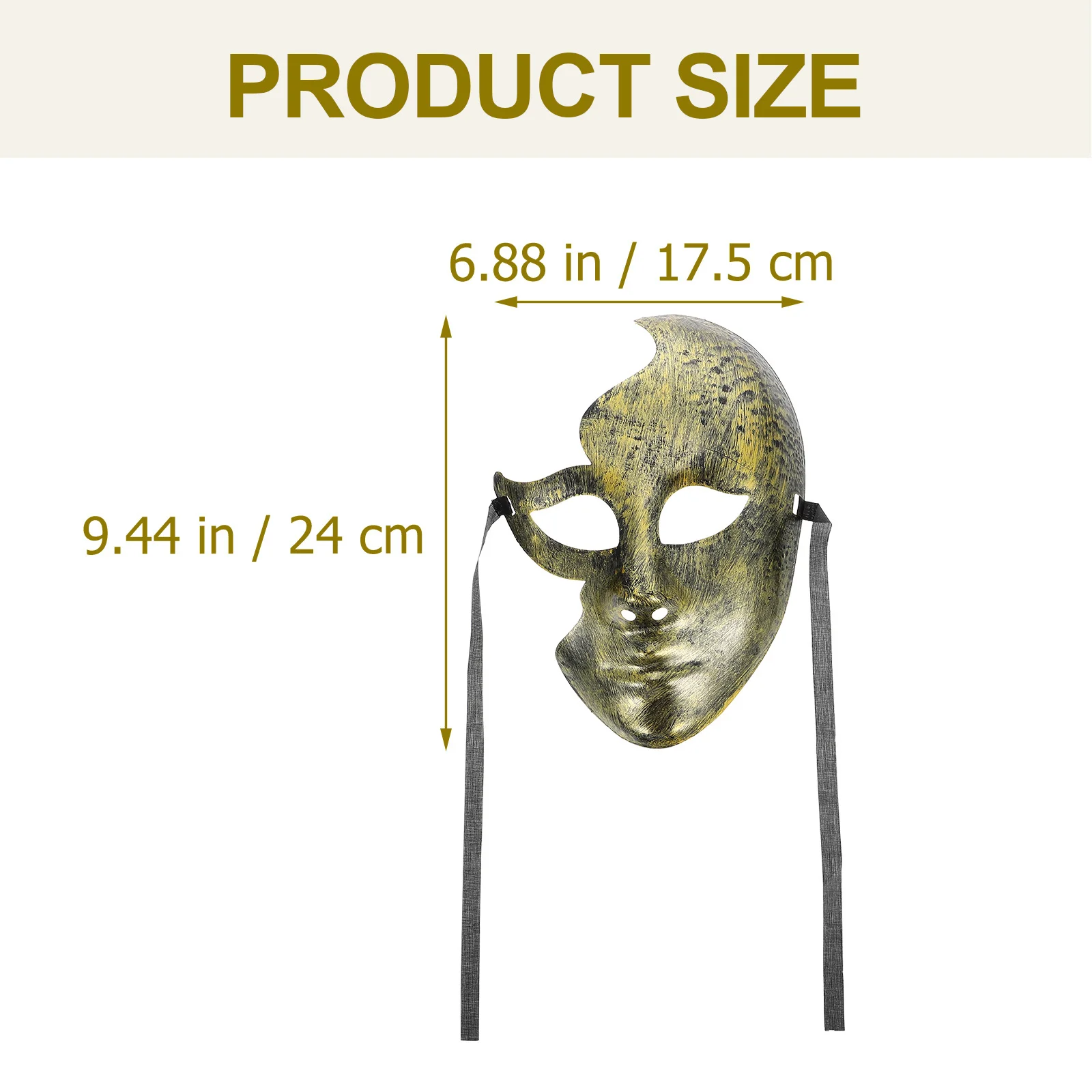 2 pezzi creativi riutilizzabili mezza maschera per spettacoli di feste cosplay in maschera festival arredamento accessorio per ornamento facciale in plastica