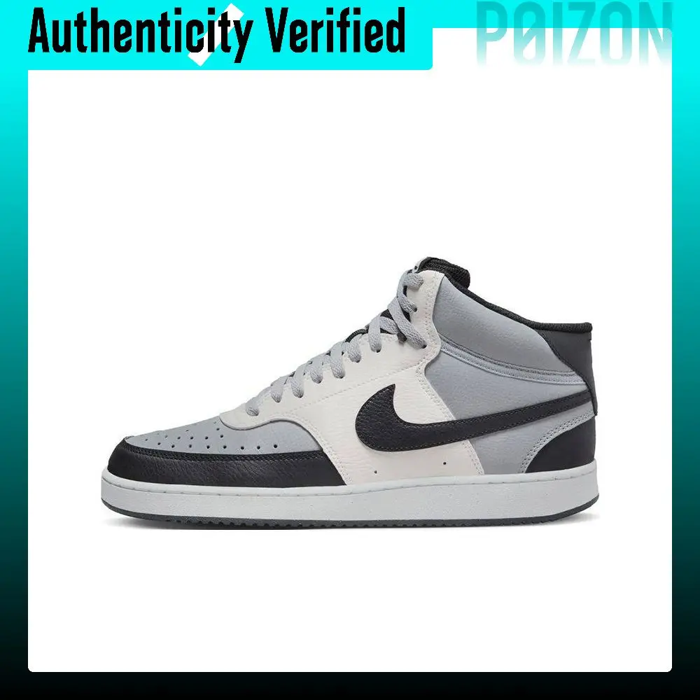 Nike Court Vision Mid Next Nature Recyclable Material Mid top Skateboard Shoes Men's Gray DN3577-002