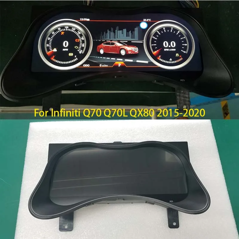 

For Infiniti Q70 2015-2019 Digital Cluster Virtual Cockpit Linux Dashboard Instrument Speed Meter Screen Car Radio Player