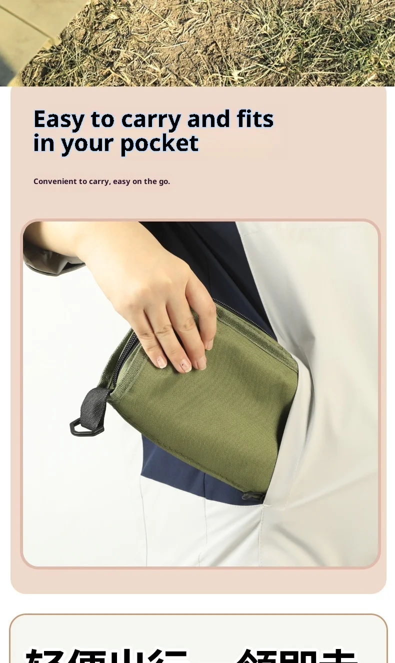 حقيبة ظهر محمولة قابلة للطي للتخييم والصيد وحقيبة يد للترفيه وقابلة للطي للأنشطة الخارجية