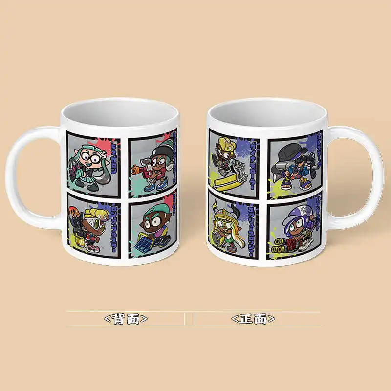 Game Splatoon 3 Mug Large Capacity Portable Water Cup Anime Coffee Mugs Cosplay Drinkware for Men And Women Fans Gifts