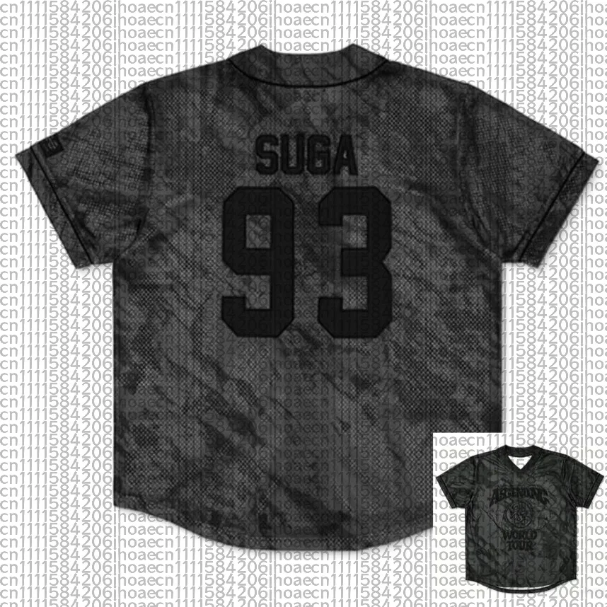 BTS What Is Your Love Song Arirang World Tour Konzert 3D Unisex Jersey, Kpop Y2k Atmungsaktives V-Ausschnitt-Shirt in Grau für Erwachsene und Kinder – Detail 4