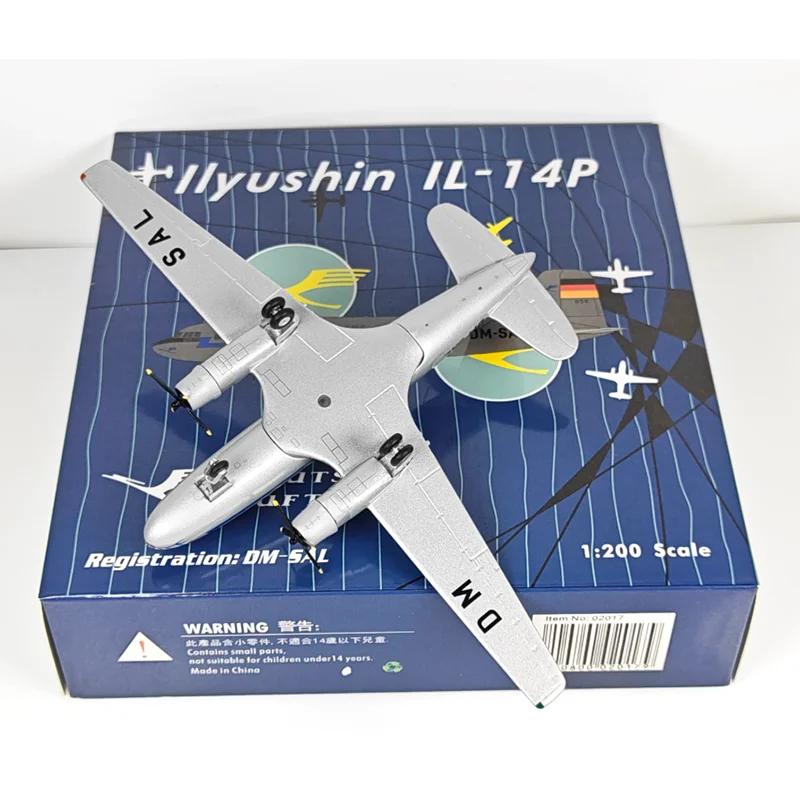 Modellino In Scala 1/200 Phoenix Lufthansa IL-14 DM-SAL In Lega Pressofusa, Collezione Decorativa-image