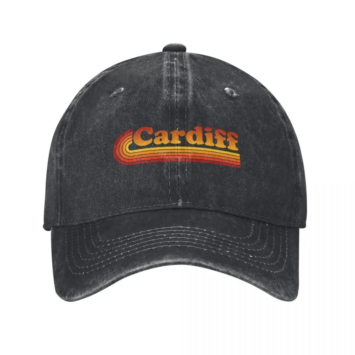 

Cardiff - Retro design (orange) Baseball Cap Icon Dropshipping Trucker Hat For Girls Men's