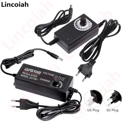 Adjustable AC To DC Power Cord 3V 5V 6V 9V 12V 15V 18V 19V 20V 24V 1A 2A 5A Universal Power Adapter 220V To 12 V Volt converter