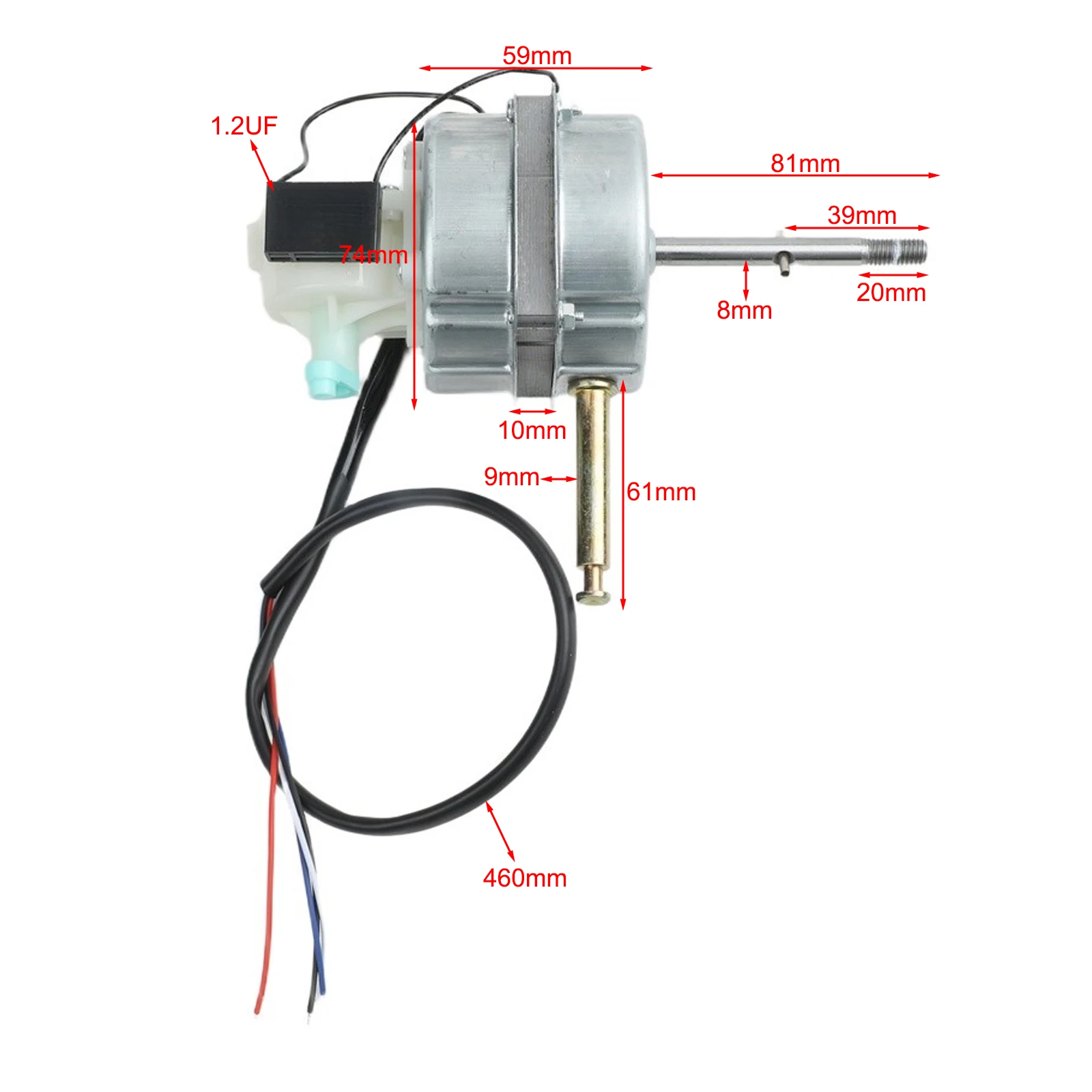 FT-30 Electric Fan Motor 220V For 12-inch Table-Fans Floor Fans 10mm Steel Plate Diameter For Electric Fan Replacement Accessory