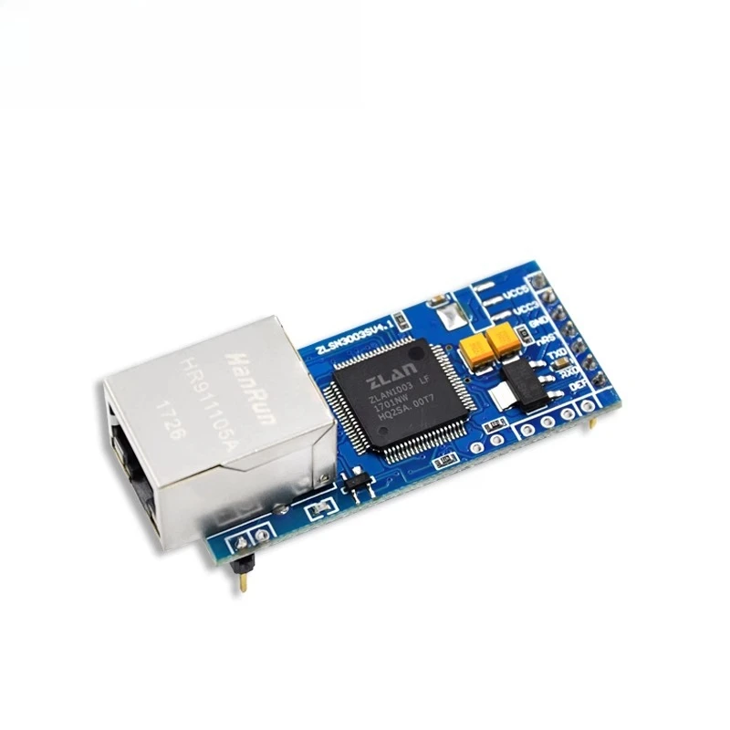 Serial port to ethernet module ttl port rj45 embedded microcontroller pin type TTL to ethernet module ZLSN3003S