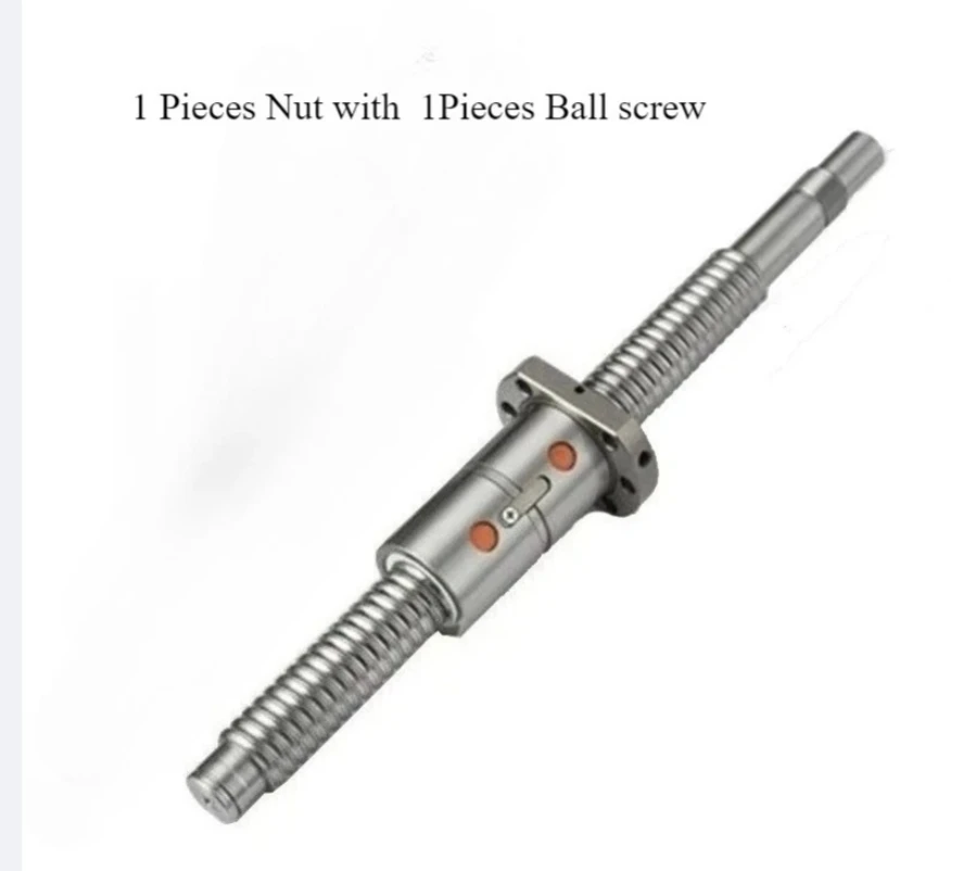 

1605 C7 300/350/400/450/500/550/600mm Ballscrew 5mm Lead with DFU1605 Ballnut +BK12BF12 End Machined for CNC Diy Kit DFU Set