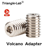 Trianglelab High Flow  Nozzle Copper Volcano Adapters compatible CHC PRO CHCB-V Volcano Heater Block to V6 Nozzle