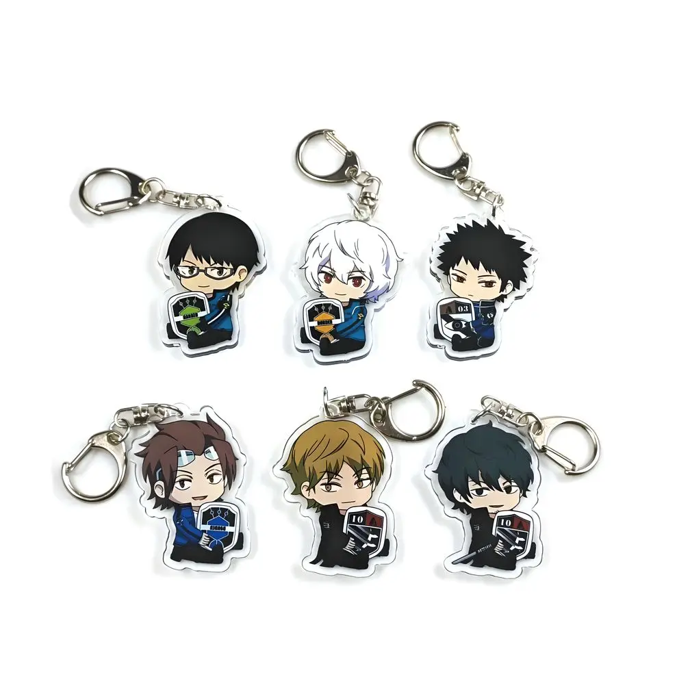 World Trigger Acrylic Cartoon Anime Pendant Keychains Holder Car Key Chain Key Ring Phone Bag Hanging Jewelry Gifts Accessories