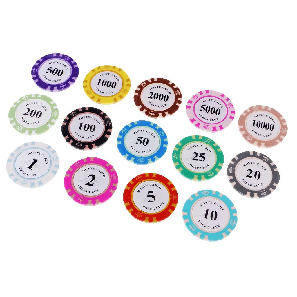 Poker Chips Clay Numbered Clay Casino Tokens Set for Card Games and Party Decorations - view 3