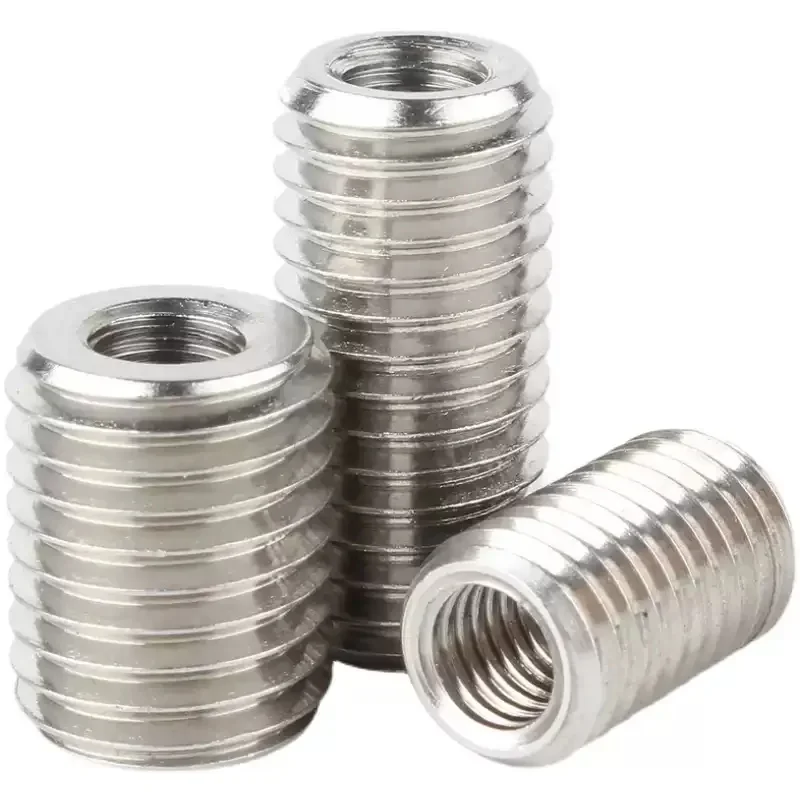 M6 M8 M10 M12 304 Stainless Steel Inside Outside Thread Adapter Screw Nuts Thread Conversion Socket Screw Nut