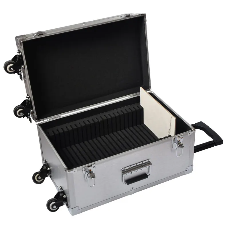 عرض بلاط السيراميك الألومنيوم عربة عرض حالة الطيران