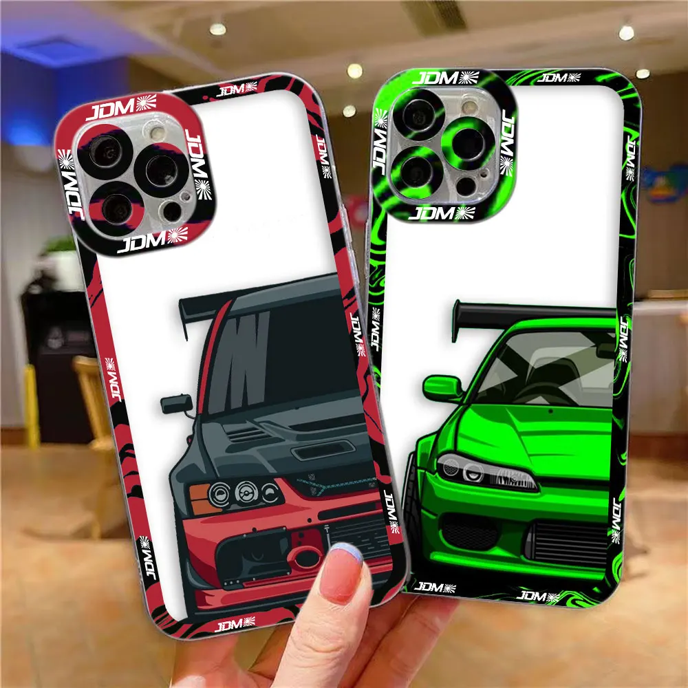 New JDM Tokyo Drift Sports Car Male Men Phone Case For Redmi K40 13C 12 12C 10 10C 10X 10A 9 9C 9T 9A 8 7 A1 A2 PLUS Pro Case