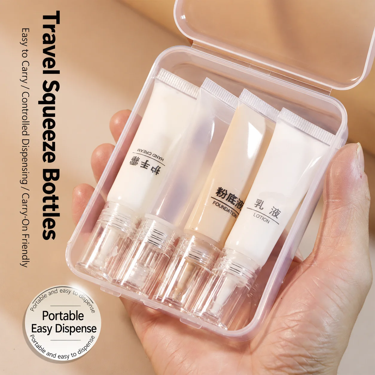 Serum Refill Bottle Clear Refillable Cosmetic Bottle Cream Refill Bottle Refillable For Everyday Skincare Refills Gym Bags Home