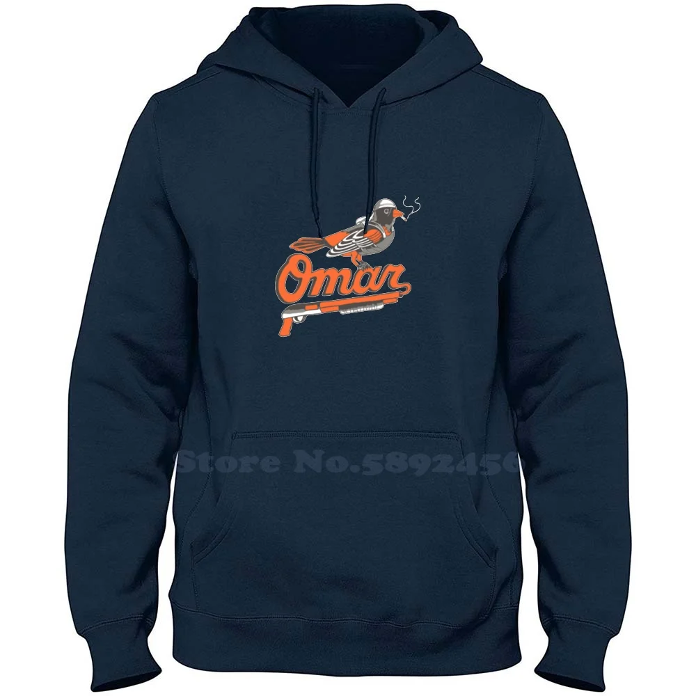 Omar The Wire Baltimore Oriole 100% Pure Cotton Hoodie Birthday