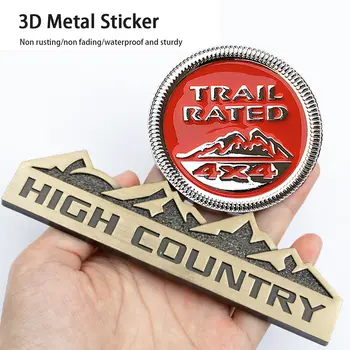 吉普車3D金屬徽章車身後備箱雪山設計貼紙,適用於自由俠、指南者、大切諾基、牧馬人、愛國者、盧比肯車型 8 最佳銷售 吉普叛逆者(Jeep Renegade)的配件 - №8