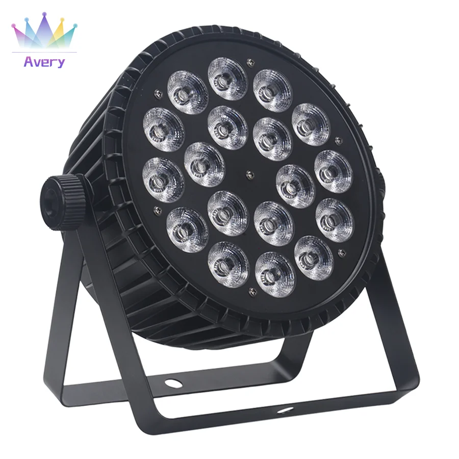 Imagem -04 - Alumínio Flat Par com Flycase 18x12w 4in Liga Par 18x18w Rgbwa Wash Light dj Profissional Par Nenhum Imposto 1pc