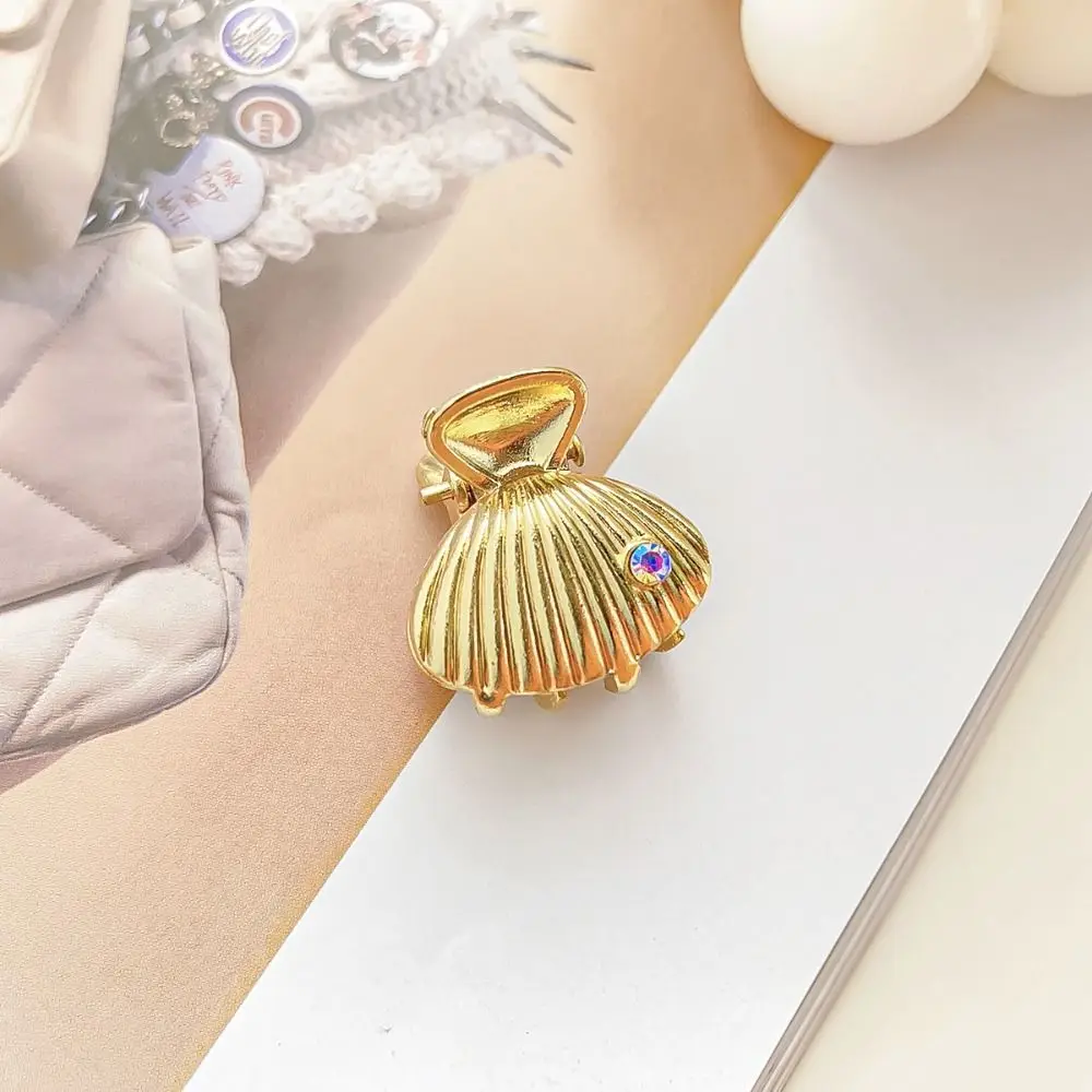 Retro Hair Accessories Starfish Hair Claw Metal Hair Clip Shell Hair Crab Clip Hair Ornaments Heart Mini Hair Claw Headdress