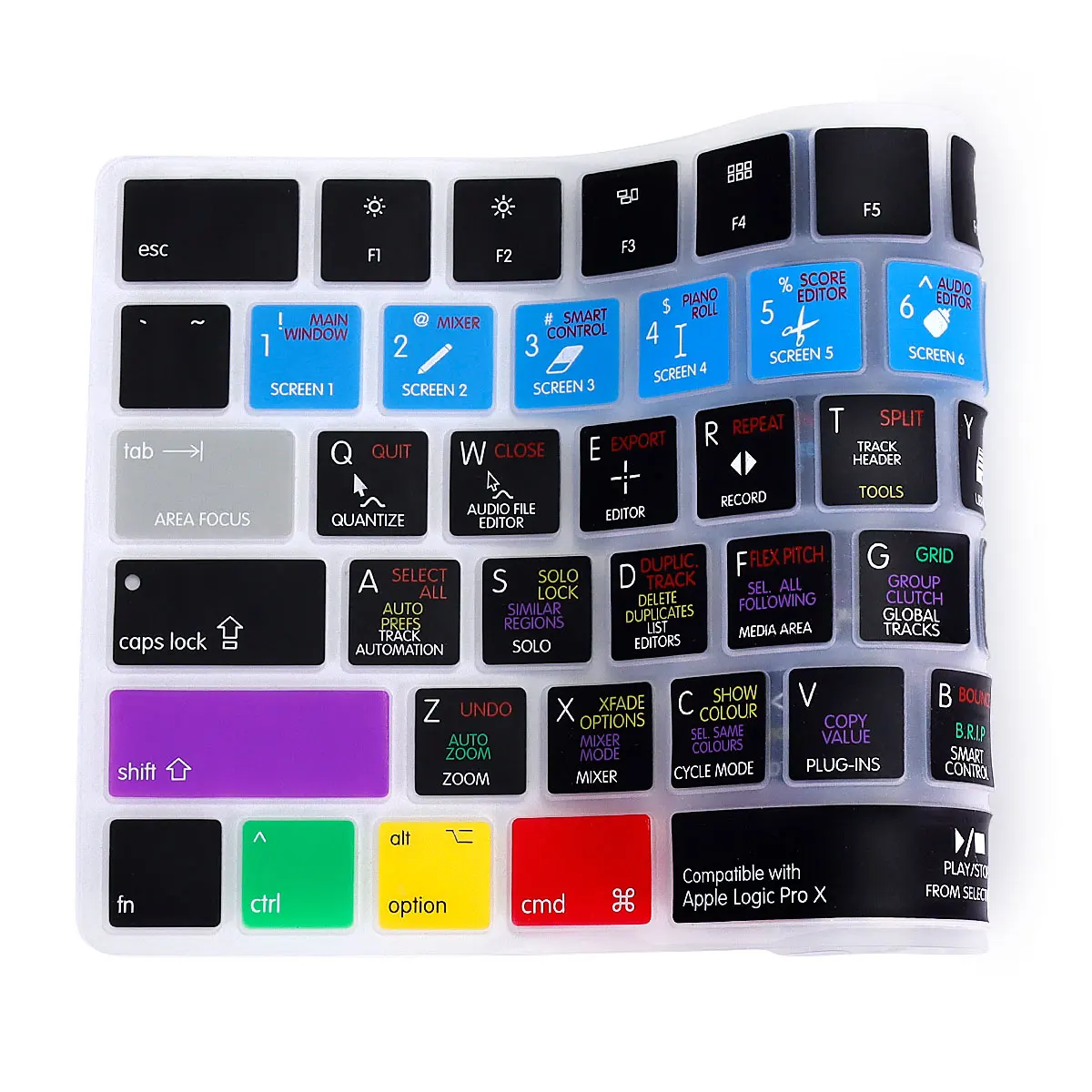 أدوات Ableton Live/Pro/Final Cut Pro X Hotkey غطاء لوحة المفاتيح الوظيفية للوحة المفاتيح Apple iMac Magic 2nd Gen A1644 MLA22LL/ A