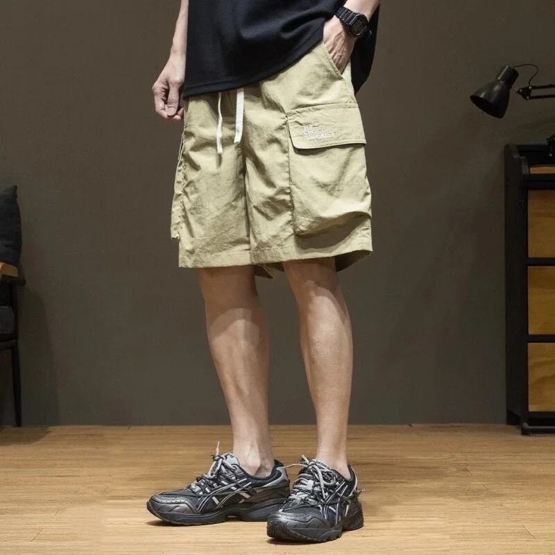 

Ice Silk Quick Dry Workwear Shorts Men's Summer 2026 New Style Five Length Casual Pants Loose Fit Youth Active Daily Wear