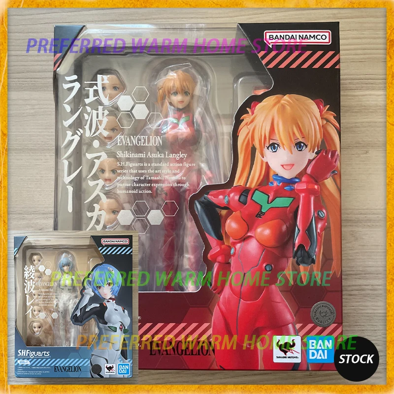 

In Stock BANDAI SHF Shikinami Asuka Langley Soryu Ayanami Rei Movable Model Toys S.H.FIGUARTS