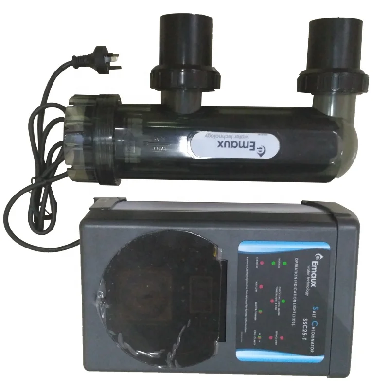 Emaux Eco-Friendly IPx4 Salt Chlorinator for Swimming Pool Disinfection with 15g/h Cell Output