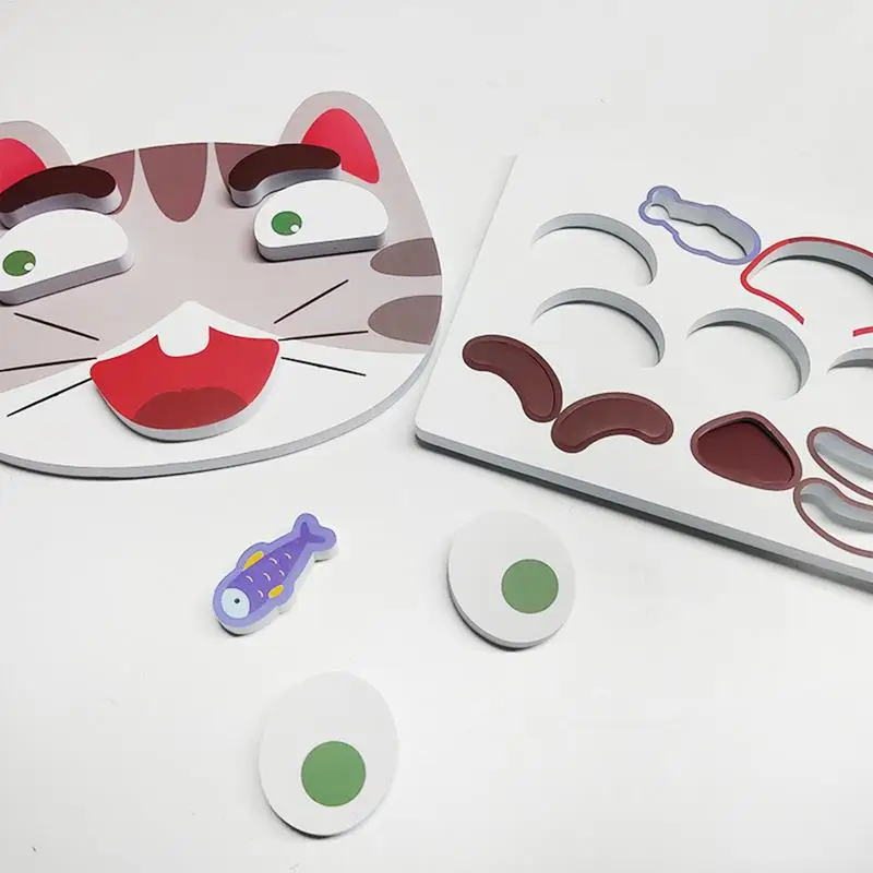 Puzzle per il bagno Puzzle per il viso per il bagno del bambino Sviluppa abilità motorie fini Attività in schiuma di aspirazione a parete per la casa dell'asilo