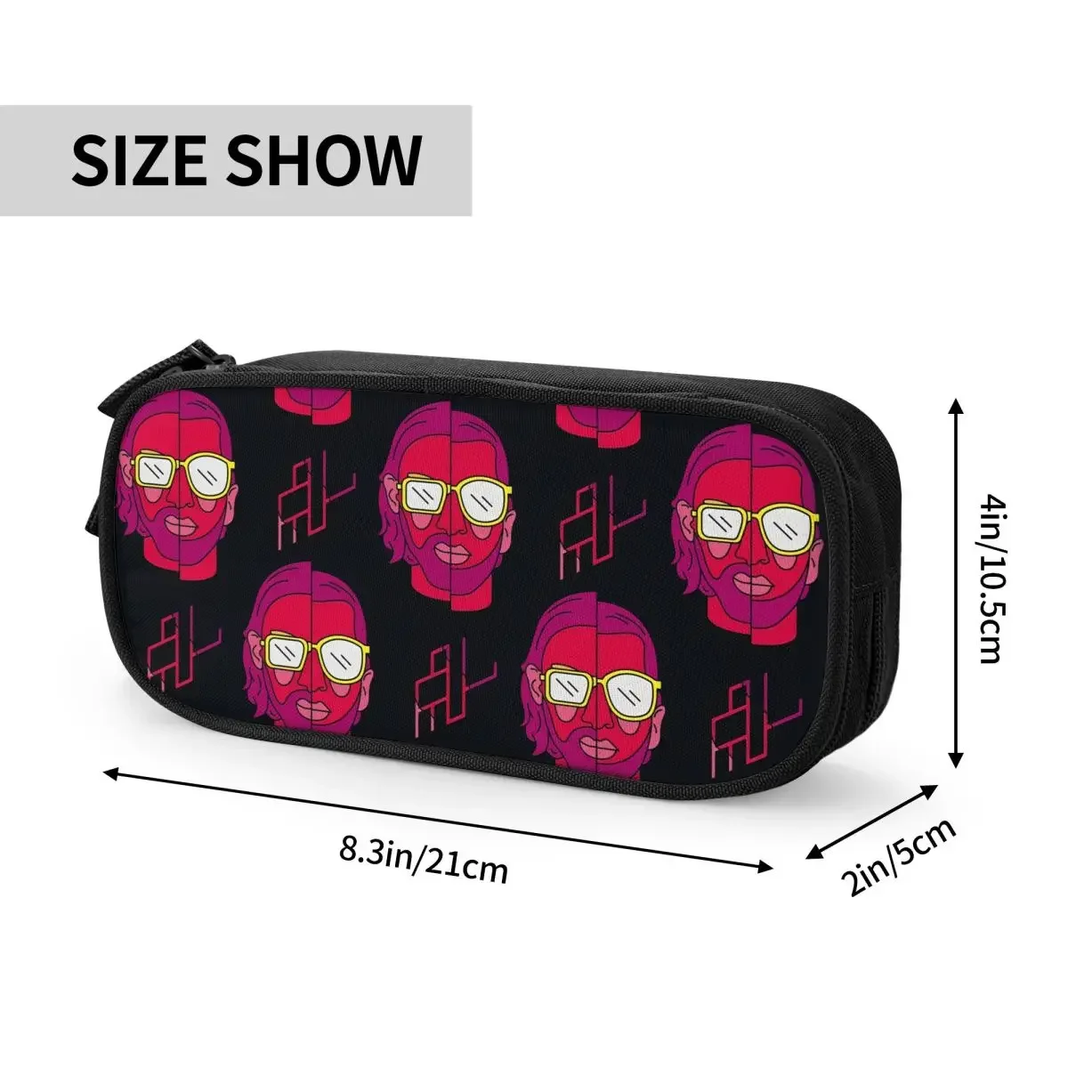 Customized French Rapper PNL QLF Pencil Case for Girls Boys Big Capacity Le Monde Chico   Pen Bag Box Stationery