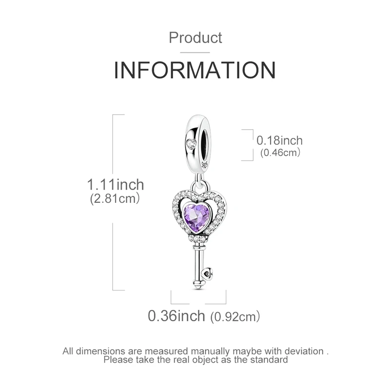 Neue 925 Sterling Silber Charms Perlen Schlüssel Löwe Mond Affe Katze Kuchen Anhänger Passend für Original Armband Damen Mädchen DIY Schmuck Geschenk – Detail 14